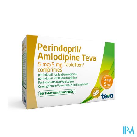 Perindopril Amlodipine Teva 5mg/ 5mg Comp 90