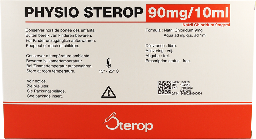Sterop Physio Iv 10ml 0,9 % 10 Amp 2