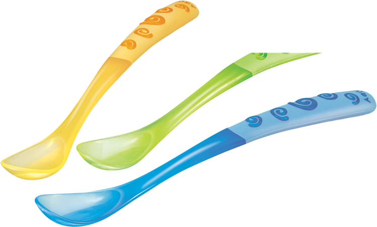 Nûby Lepel met lange handgreep - 3stk - 6m+ 9