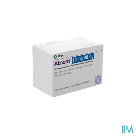 Atozet 10mg/40mg Filmomhulde Tabl 90