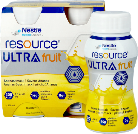 Resource Ultra Fruit Ananassmaak 4x200ml 5