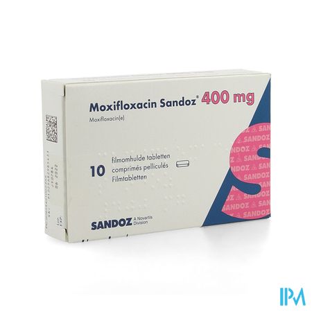 Moxifloxacin Sandoz 400mg Comp Pell 10