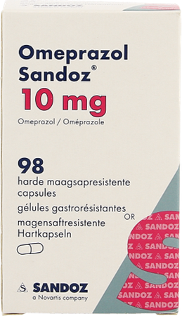 Omeprazol Sandoz Caps Enter 98 X 10mg 4