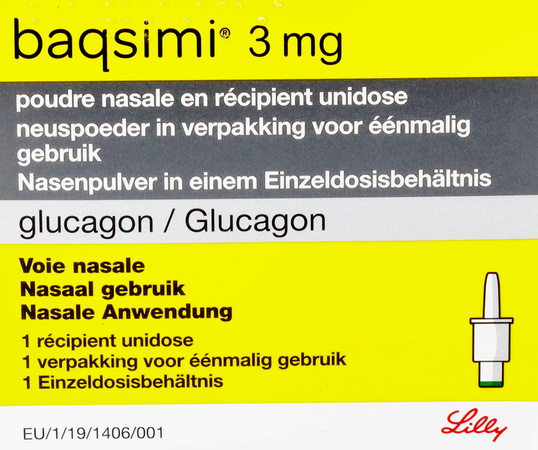 Baqsimi 3mg Snuifpoeder Unidose Container 1 2