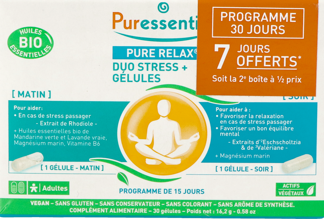 Puressentiel Pure Relax Duo Stress Caps 30 Aanbod 3