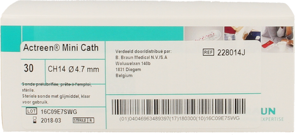 Actreen Lite Mini Sonde Prelubrif. Ch14 30 228014j 3