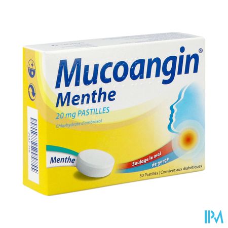 Mucoangin Menthe Past A Sucer 30x20mg