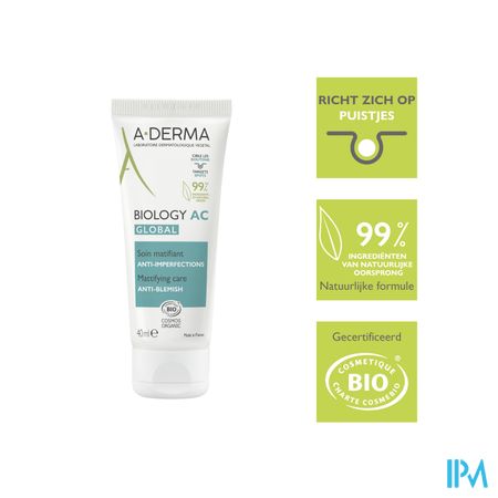 Aderma Biology Ac Global Verzorg. Onzuiverh. 40ml 14