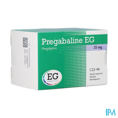 Pregabaline EG  25Mg Caps Dur   Blist. 100 X  25Mg