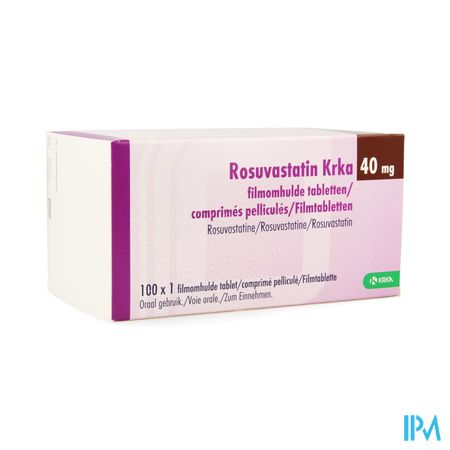 Rosuvastatin Hcs 40mg Comp Pell 100 X 40mg