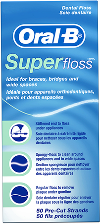 Oral-b Floss Super Floss Mint Waxed 50m