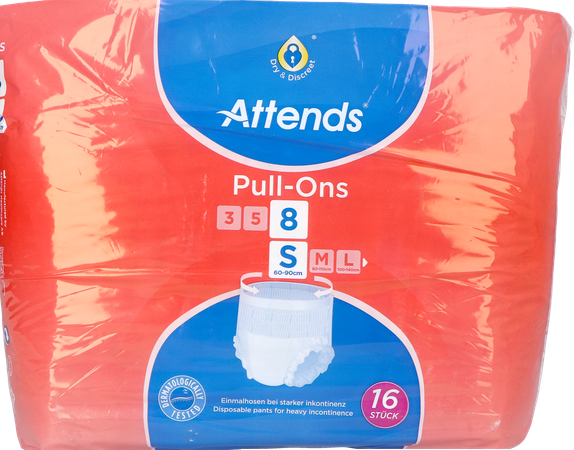 Attends Pull On 8 Slip Small 1x16 1