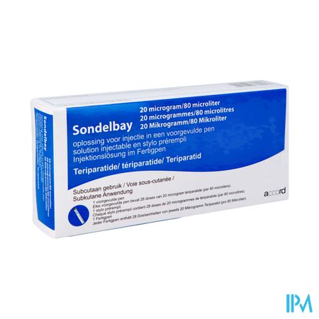 Sondelbay Accord 20mcg/80mcl Voorgevulde Pen 2,4ml