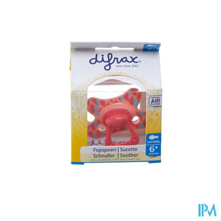 Difrax Sucette Natural 6m+ Girl 7