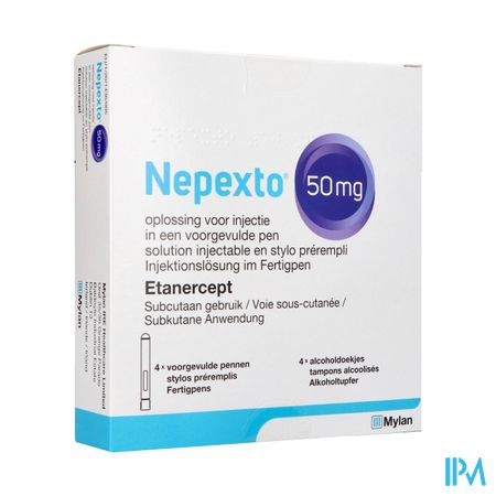 Nepexto 50mg Opl Inj Voorgevulde Pen 4