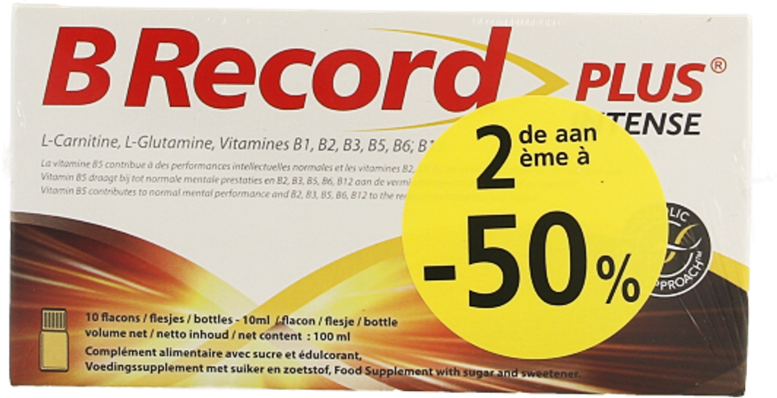 B Record Plus Intense Flacon 20x10ml Promo 2e -50% 1
