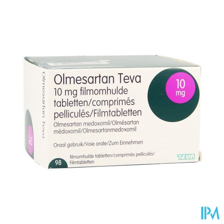 Olmesartan Teva Generics 10mg Comp Pell 98