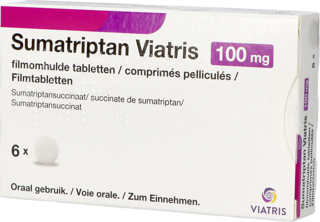 Sumatriptan Viatris 100mg Comp 6 7