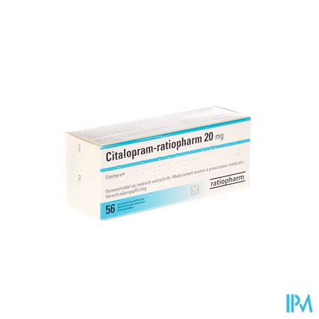 Citalopram Ratiopharm Comp 56 X 20mg