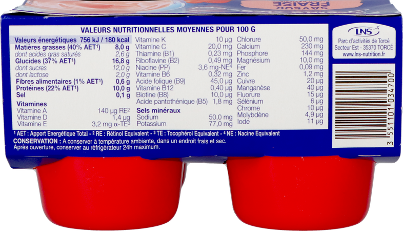 Delical Creme Dessert La Floridine Aarbei 4x200g 3