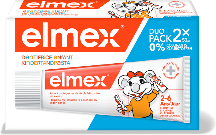 Elmex Kindertandpasta 2-6j 2x50ml 4
