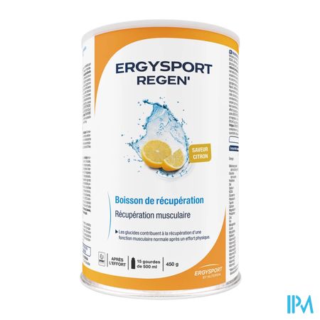 Ergysport Regen Boisson Citroen Pdr Pot 450g