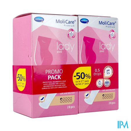 Molicare Premium Lady Pad 0,5 Drop 2x28 Promopack