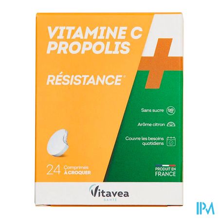 Vitamine C+propolis Comp A Croquer Tube 2x12 2