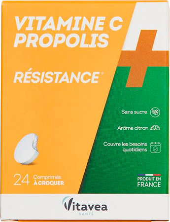 Vitamine C+propolis Kauwtabl Tube 2x12 2