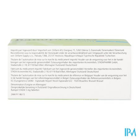 Ramipril Eg 5mg Orifarm Comp 98 5