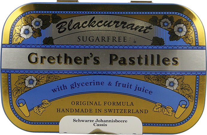 Grether's Pastilles Blackcurrant Ss Past 110g 1