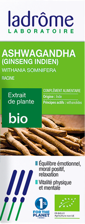 Ladrome Ashwagandha Extrait Plantes Bio 50ml 1