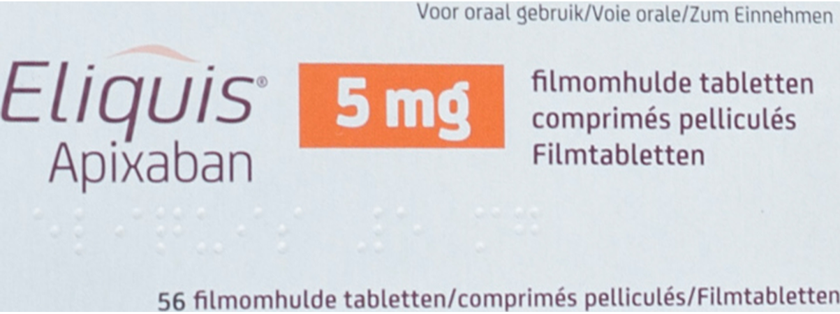Eliquis 5,0mg Comp Pell 56 X 5mg 1
