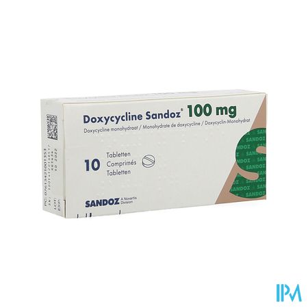 Doxycycline Sandoz Comp Pp/alu 10x100mg