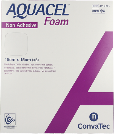 Aquacel Foam Non Adhesief 15x15cm 5 1