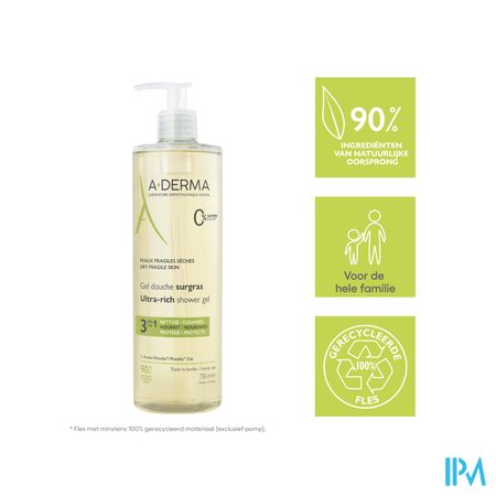 Aderma Indisp.douchegel Overvet 750ml 16