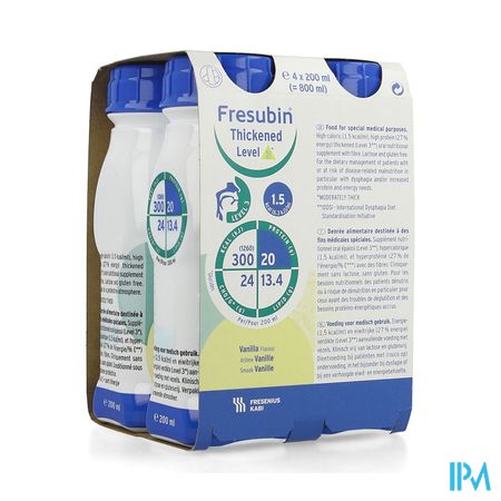 Fresubin Thickened Level 3 Drink Vanille 4x200ml 1
