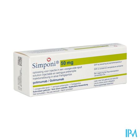 Simponi Pi Pharma 50mg Sol Inj Ser Prerempl. 1 Pip