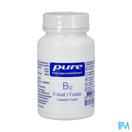 Pure Encapsulations B12 Folate Pot Comp Suc. 90