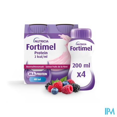 Fortimel Protein 2kcal Bosvrucht 4x200ml