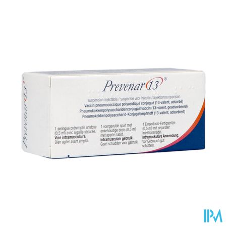 Prevenar 13 Susp Inj Voorgevulde Spuit 1x0,5ml Pip