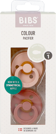 Bibs 1 Fopspeen Symmetric Duo Blush/woodchuck 2 2