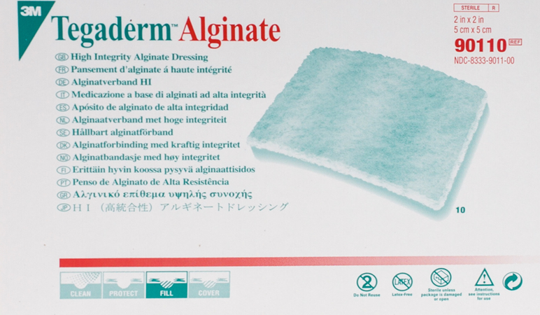 Tegaderm Alginate Steril 5cmx 5cm 10 90110 2
