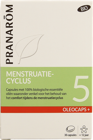 Oleocaps+ Bio 5 Menstruatie Caps 30 2