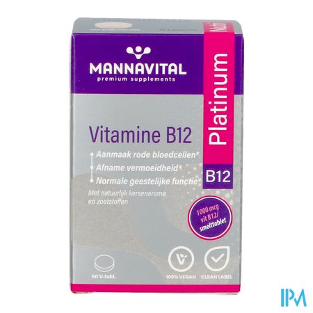 Mannavital Vitamine B12 Platinum V-tabl 60 Nf 2