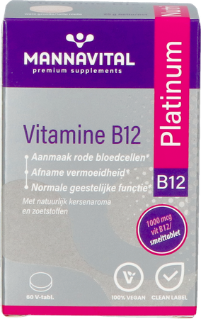 Mannavital Vitamine B12 Platinum V-tabl 60 Nf 3