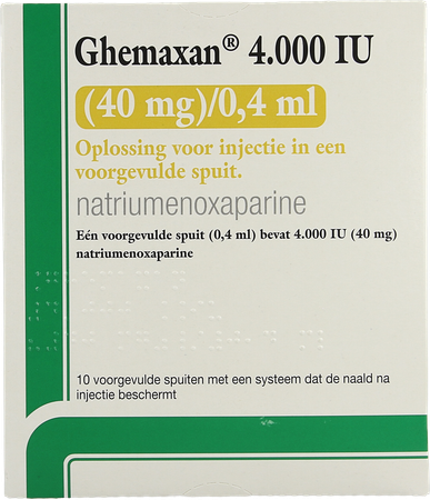Ghemaxan 4.000ui 40mg/0,4ml Ser Prer. 10+pr.aig. 1