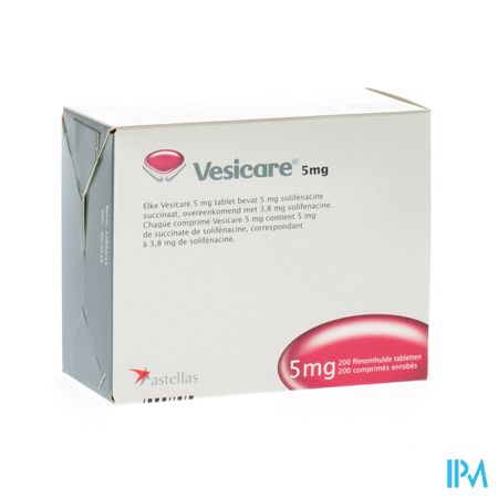 Vesicare Tabl 200 X 5mg