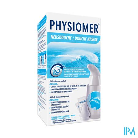 Physiomer Douche Nasal + Sel Mer Sach 6