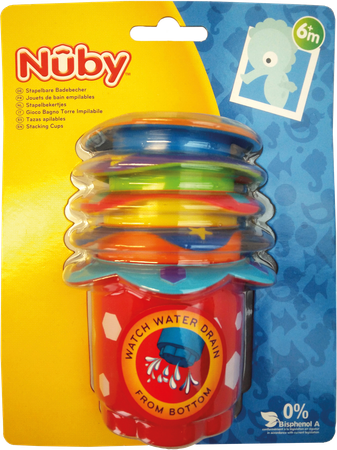 Nûby Gobelets à empiler - 6m+ 1